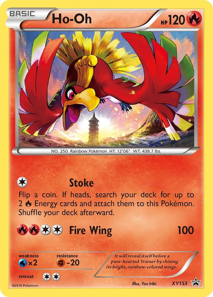 Ho-Oh XY153 card from XY Promos
