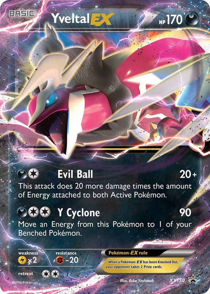 Yveltal EX (Shiny) XY150 card from XY Promos