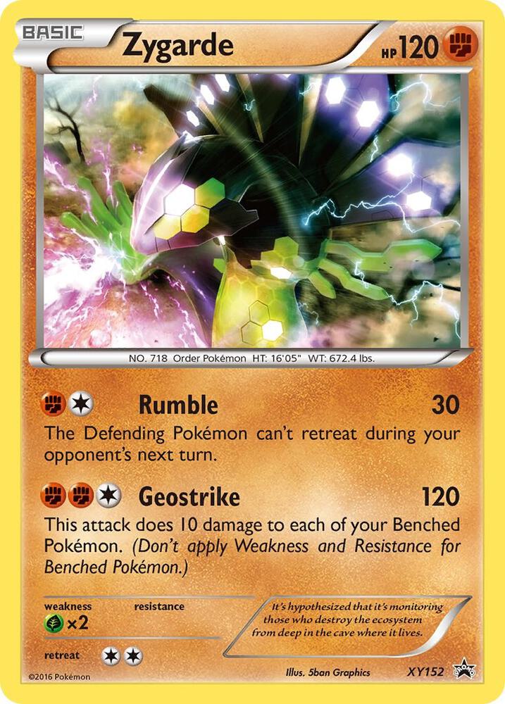 Zygarde XY152 card from XY Promos