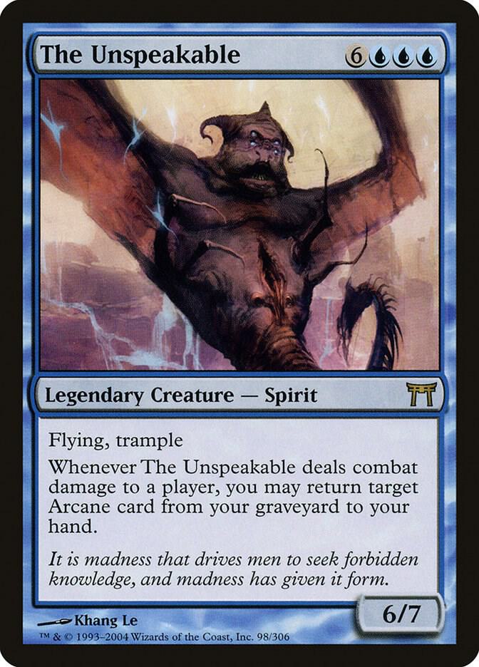 The Unspeakable 98 card from Champions of Kamigawa