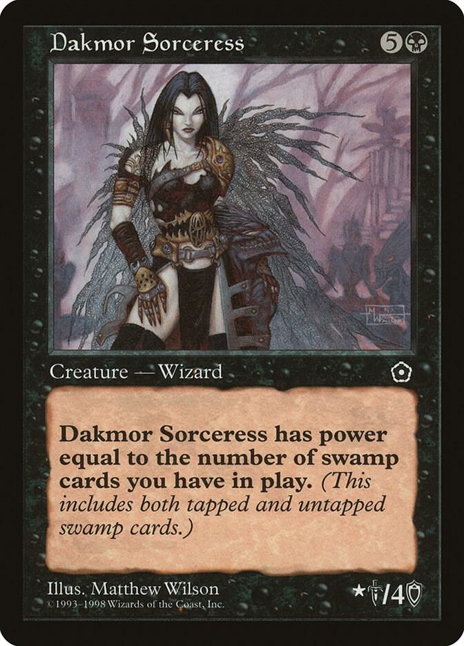 Dakmor Sorceress card from Portal Second Age