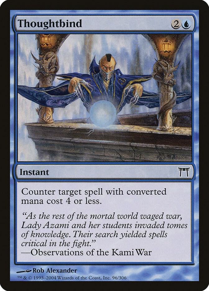 Thoughtbind 96 card from Champions of Kamigawa