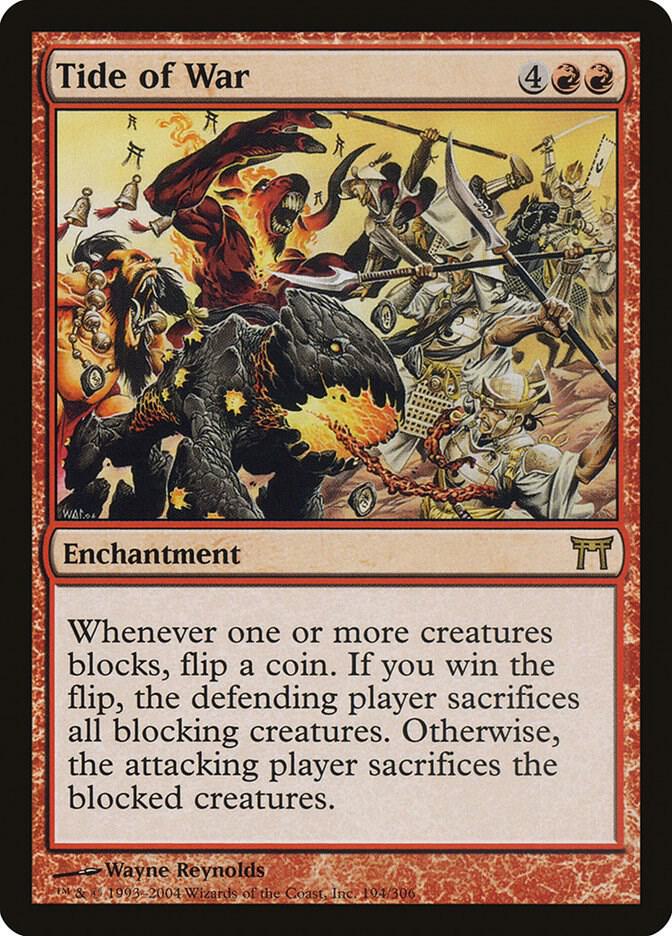 Tide of War 194 card from Champions of Kamigawa