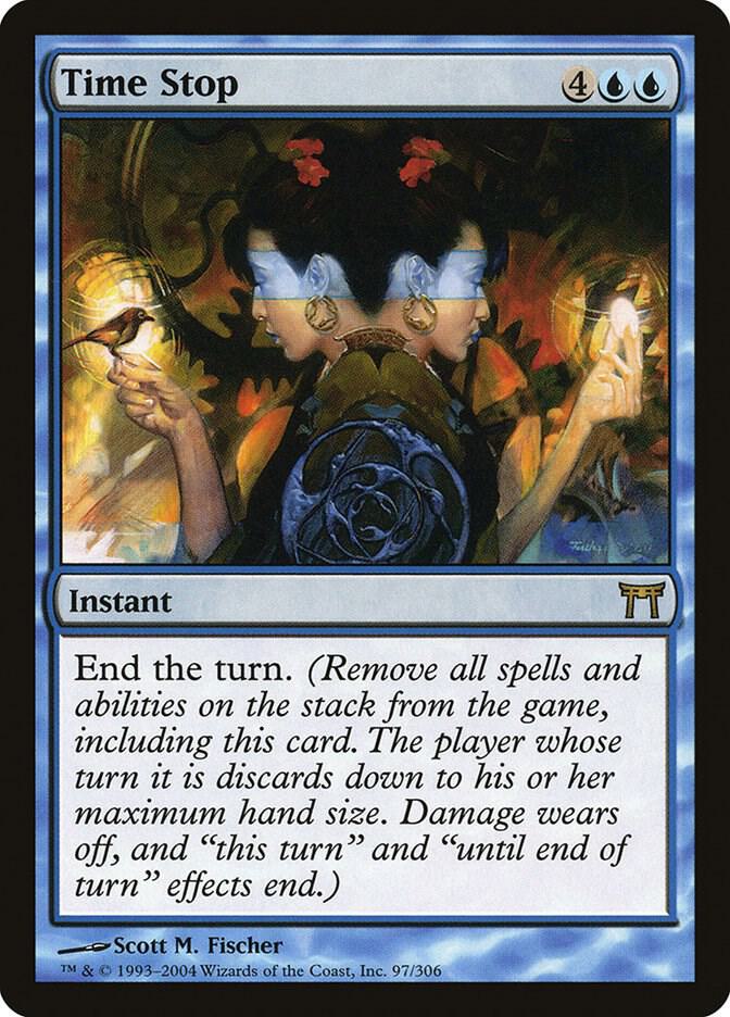 Time Stop 97 card from Champions of Kamigawa