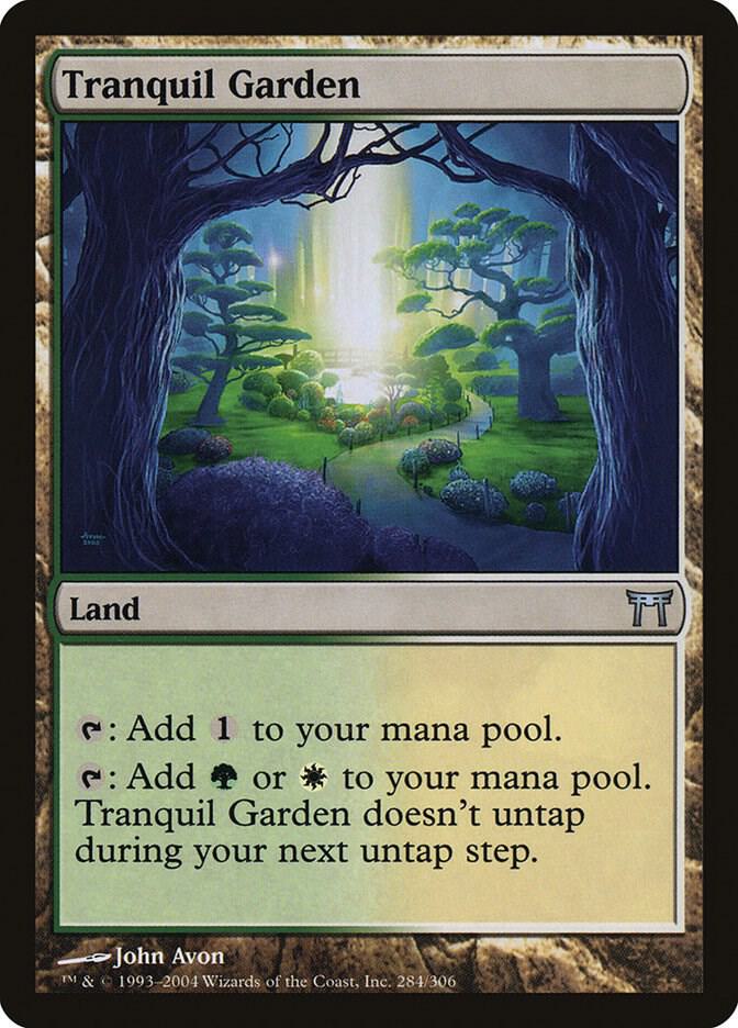 Tranquil Garden 284 card from Champions of Kamigawa