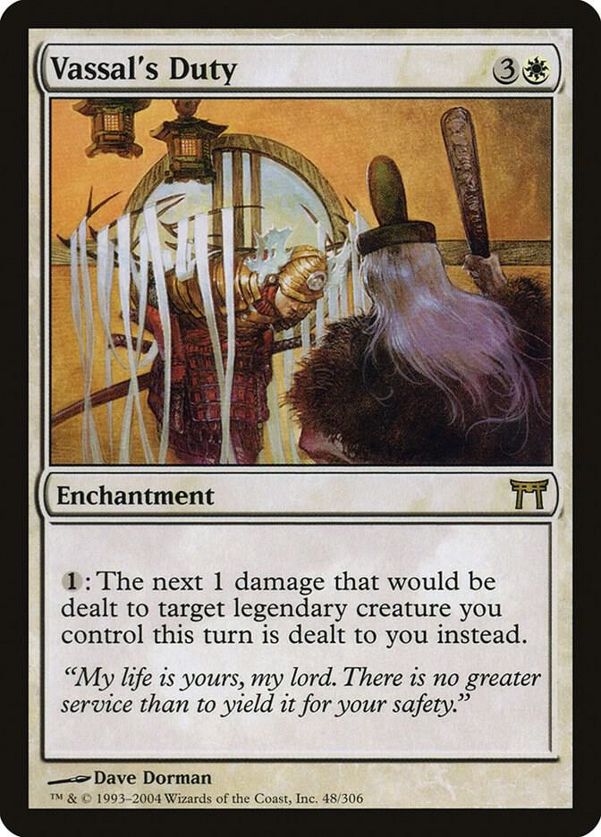 Vassal's Duty 48 card from Champions of Kamigawa
