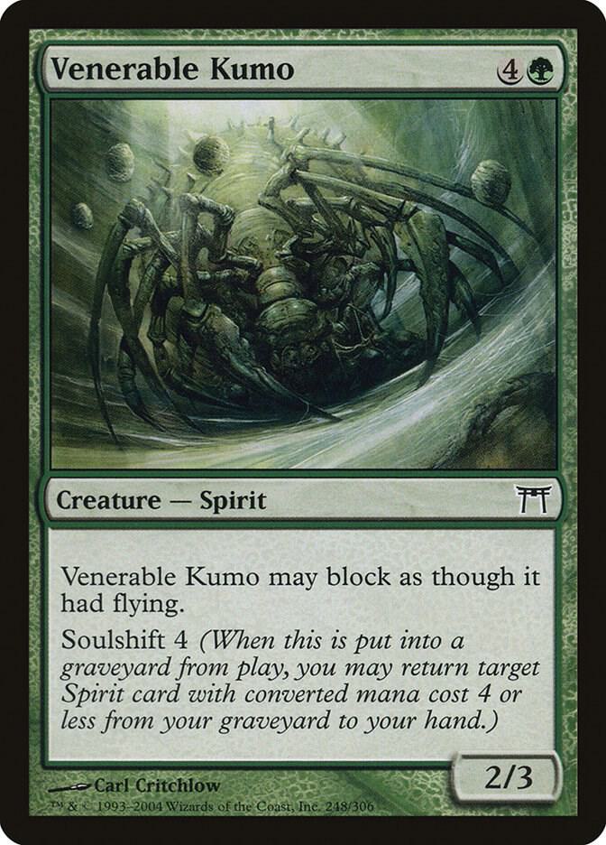 Venerable Kumo 248 card from Champions of Kamigawa