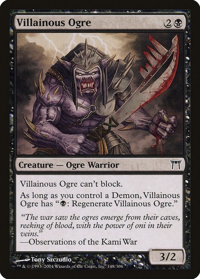 Villainous Ogre 148 card from Champions of Kamigawa