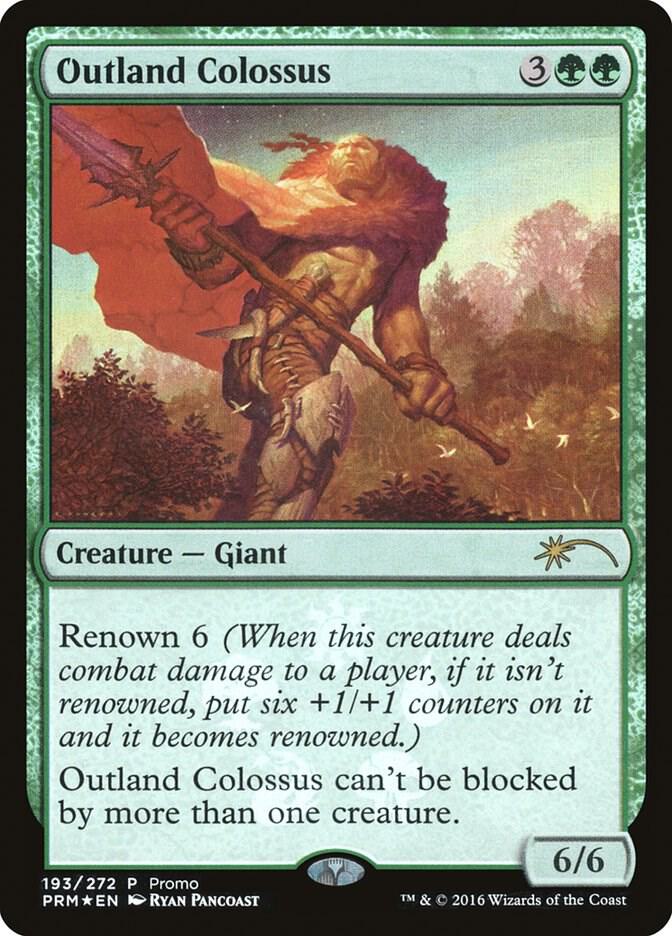 Outland Colossus 193 card from Unique and Miscellaneous Promos