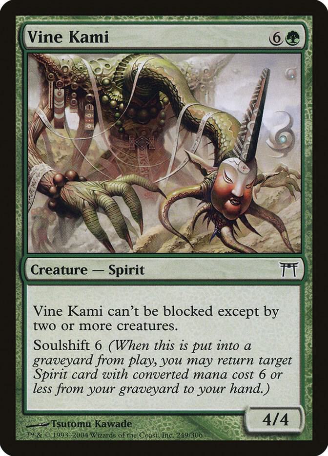 Vine Kami 249 card from Champions of Kamigawa