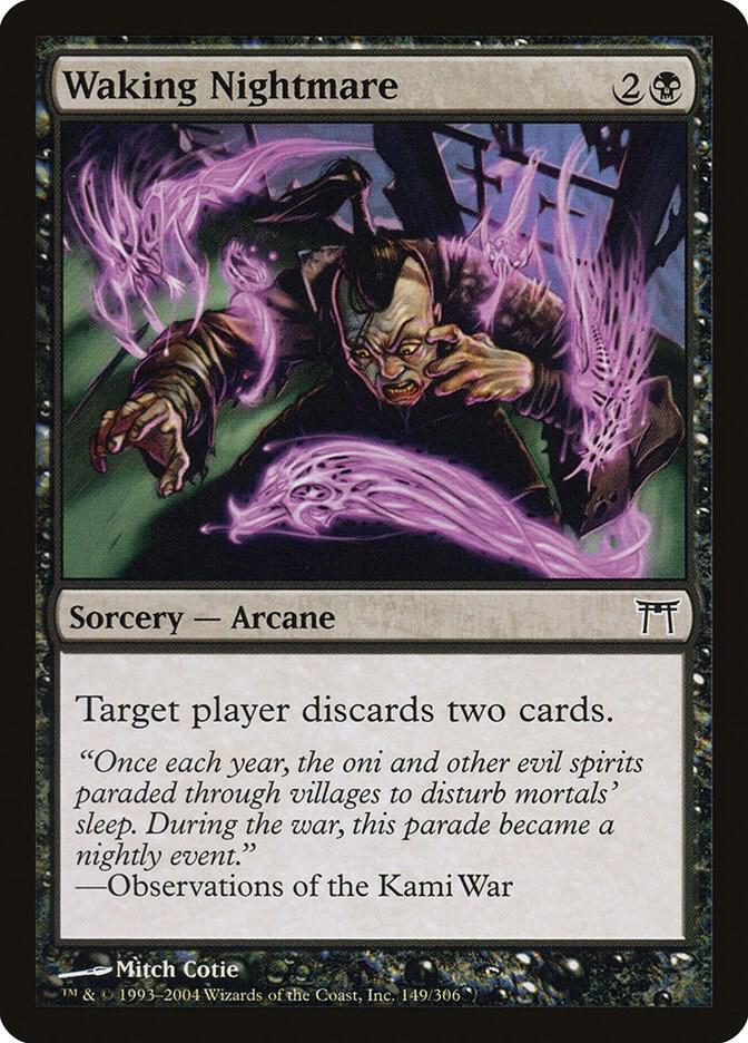 Waking Nightmare 149 card from Champions of Kamigawa