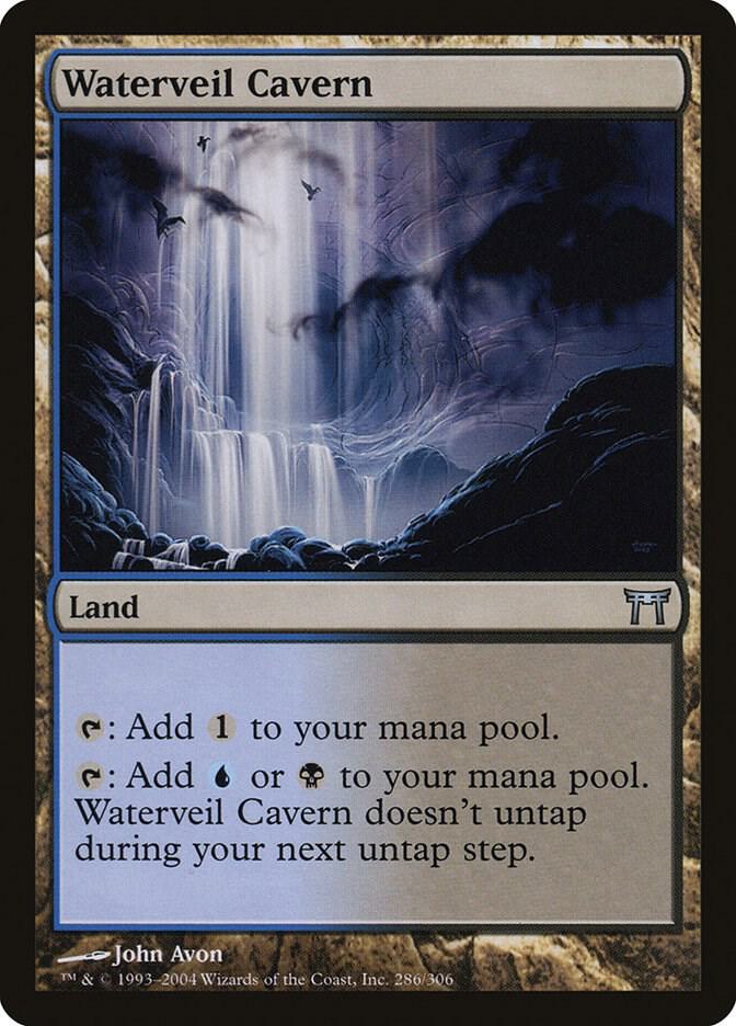 Waterveil Cavern 286 card from Champions of Kamigawa