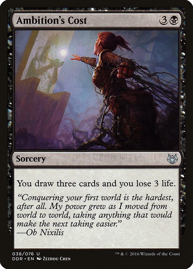 Ambition's Cost 38 card from Duel Decks: Nissa vs. Ob Nixilis