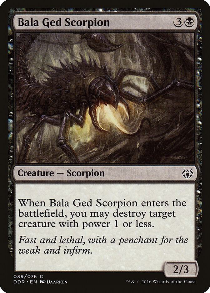 Bala Ged Scorpion 39 card from Duel Decks: Nissa vs. Ob Nixilis