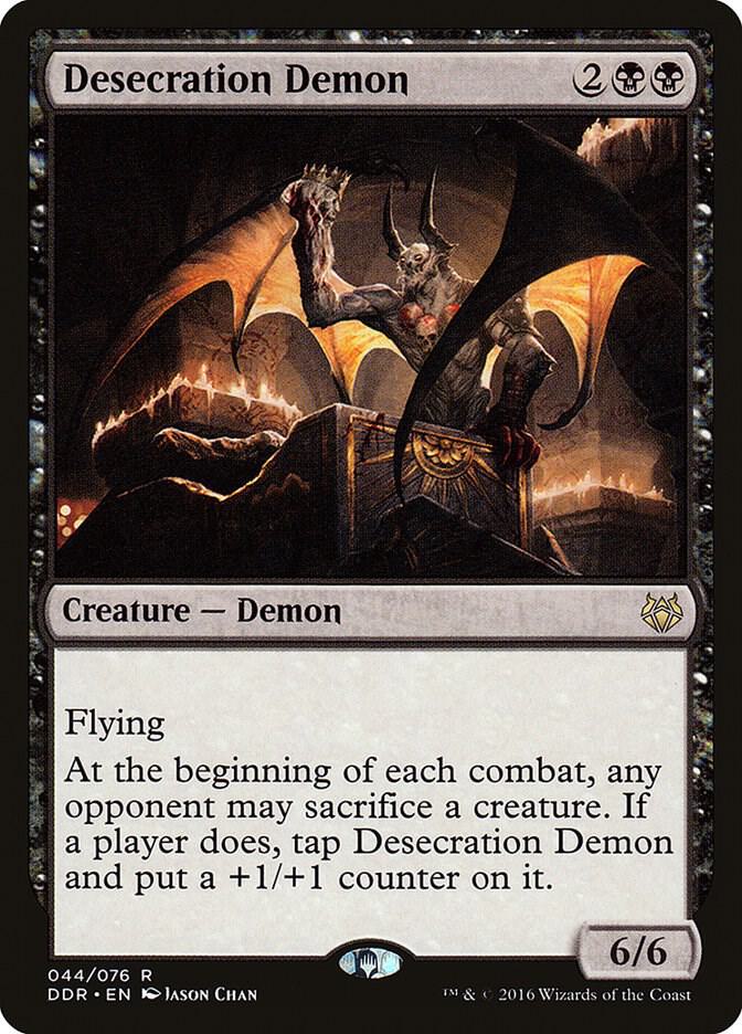 Desecration Demon 44 card from Duel Decks: Nissa vs. Ob Nixilis