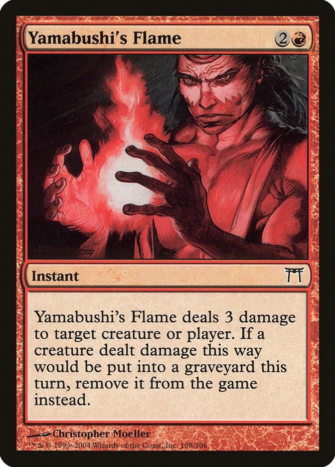 Yamabushi's Flame 198 card from Champions of Kamigawa