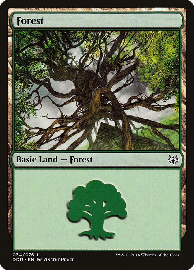 Forest 34 card from Duel Decks: Nissa vs. Ob Nixilis