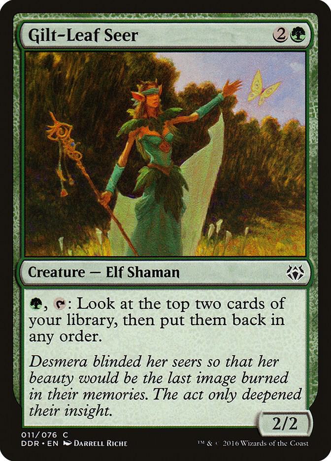 Gilt-Leaf Seer 11 card from Duel Decks: Nissa vs. Ob Nixilis