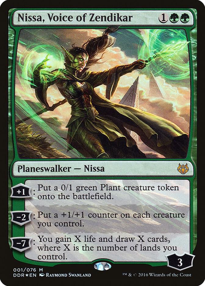 Nissa, Voice of Zendikar 1 card from Duel Decks: Nissa vs. Ob Nixilis
