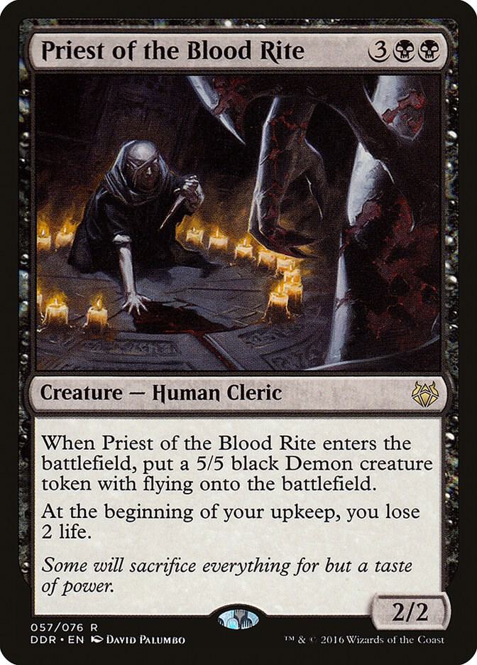Priest of the Blood Rite 57 card from Duel Decks: Nissa vs. Ob Nixilis