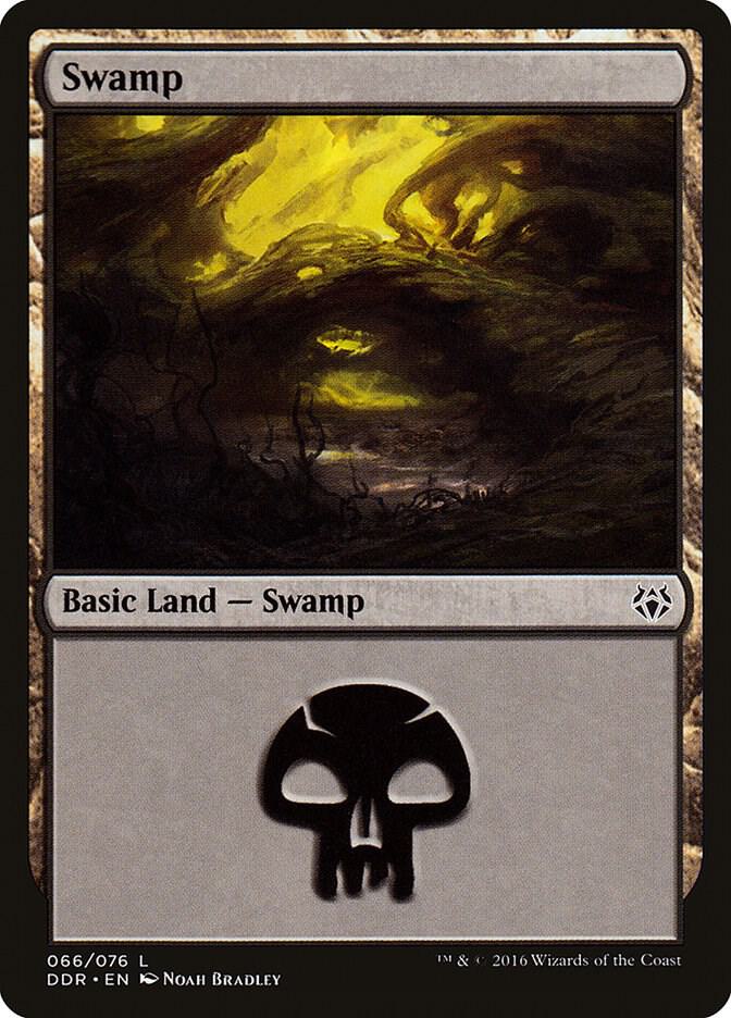 Swamp 66 card from Duel Decks: Nissa vs. Ob Nixilis