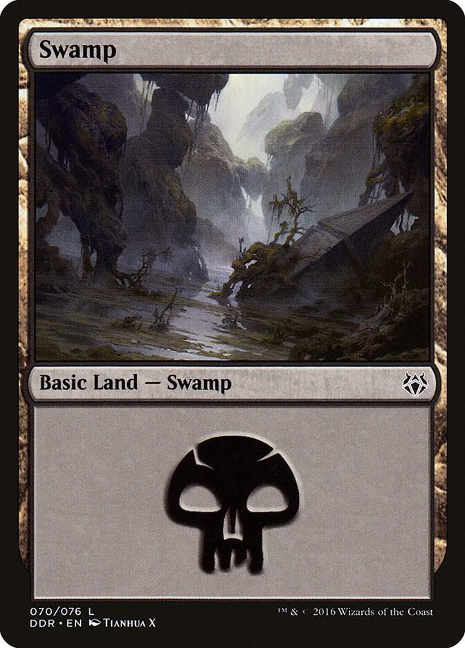 Swamp 70 card from Duel Decks: Nissa vs. Ob Nixilis