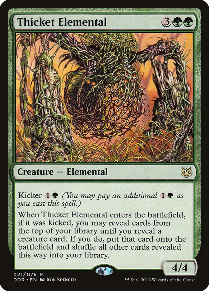 Thicket Elemental 21 card from Duel Decks: Nissa vs. Ob Nixilis