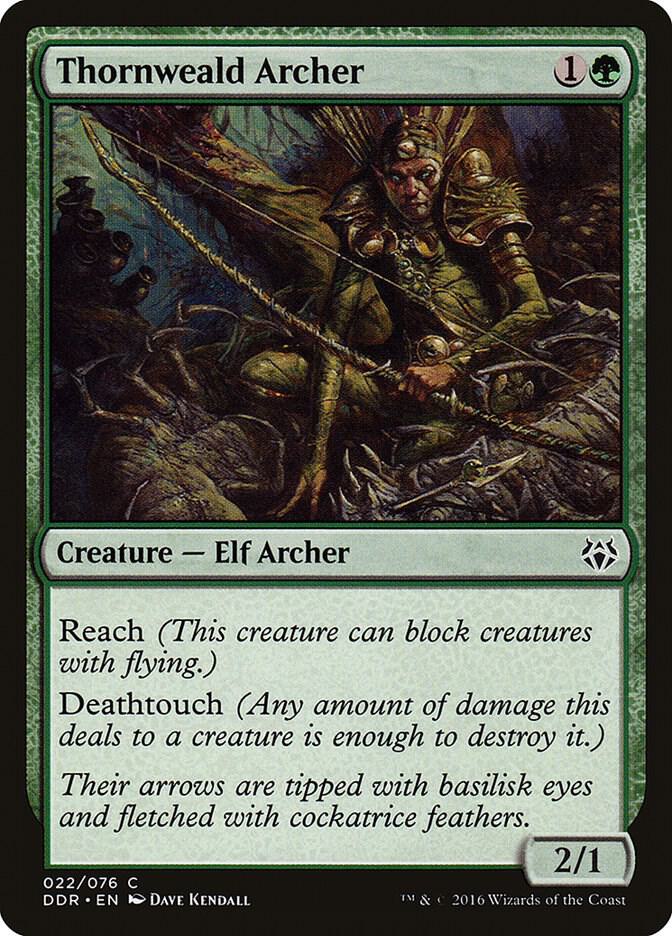 Thornweald Archer 22 card from Duel Decks: Nissa vs. Ob Nixilis