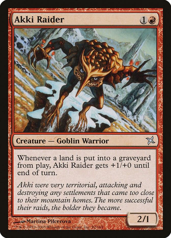 Akki Raider 92 card from Betrayers of Kamigawa