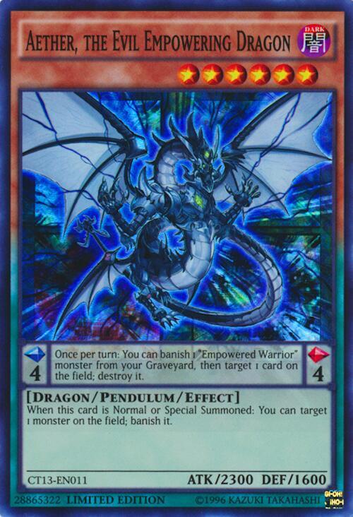 Aether, the Evil Empowering Dragon CT13-EN011 card from 2016 Mega-Tins