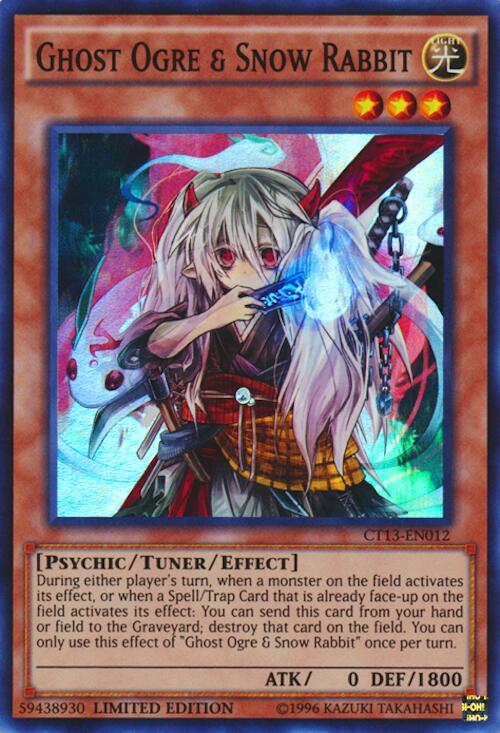 Ghost Ogre & Snow Rabbit CT13-EN012 card from 2016 Mega-Tins