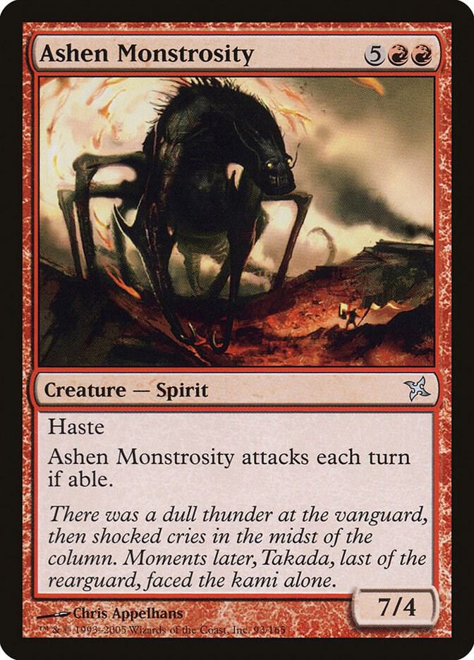 Ashen Monstrosity 93 card from Betrayers of Kamigawa