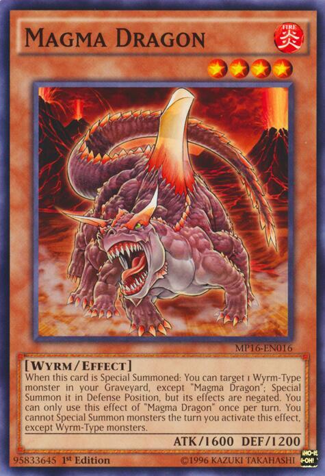 Magma Dragon MP16-EN016 card from 2016 Mega-Tins Mega Pack