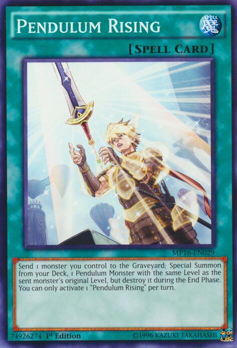 Pendulum Rising MP16-EN029 card from 2016 Mega-Tins Mega Pack