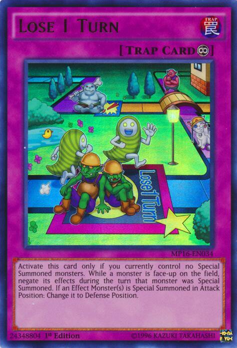 Lose 1 Turn MP16-EN034 card from 2016 Mega-Tins Mega Pack