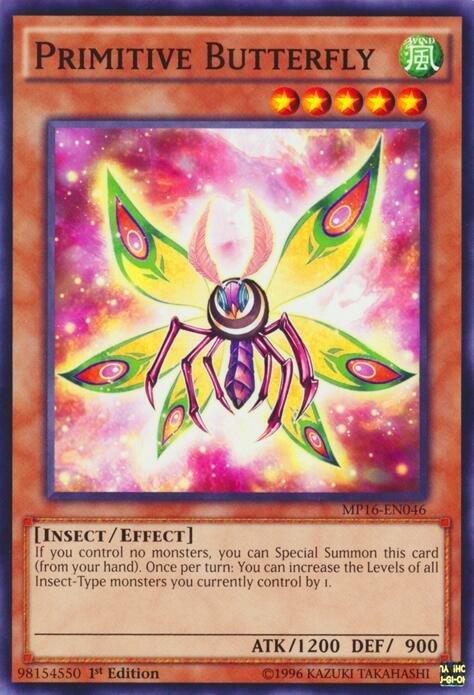 Primitive Butterfly MP16-EN046 card from 2016 Mega-Tins Mega Pack