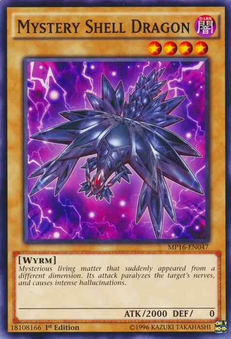 Mystery Shell Dragon MP16-EN047 card from 2016 Mega-Tins Mega Pack