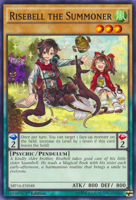 Risebell the Summoner MP16-EN048 card from 2016 Mega-Tins Mega Pack