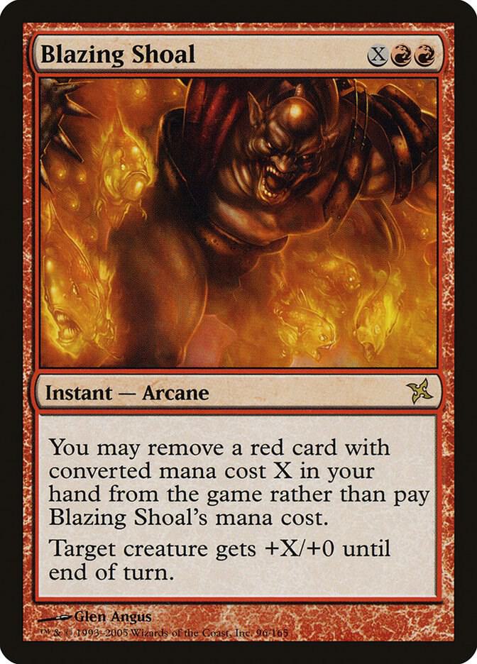 Blazing Shoal 96 card from Betrayers of Kamigawa