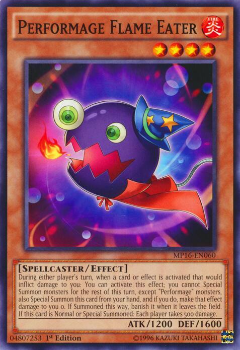 Performage Flame Eater MP16-EN060 card from 2016 Mega-Tins Mega Pack