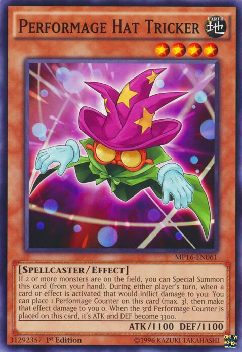 Performage Hat Tricker MP16-EN061 card from 2016 Mega-Tins Mega Pack