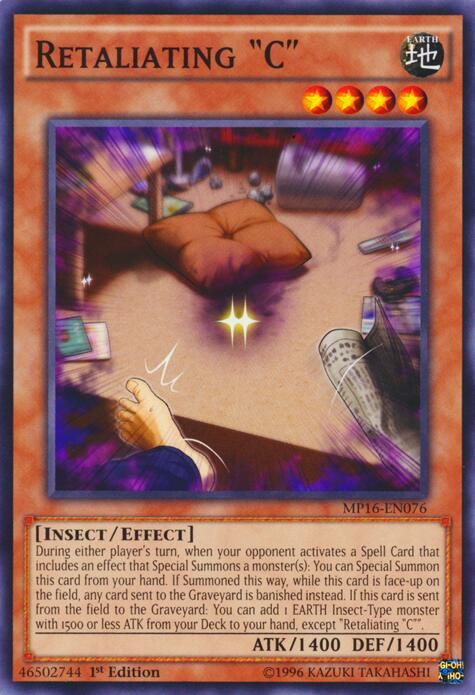 Retaliating "C" MP16-EN076 card from 2016 Mega-Tins Mega Pack