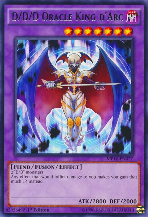 D/D/D Oracle King d'Arc MP16-EN077 card from 2016 Mega-Tins Mega Pack