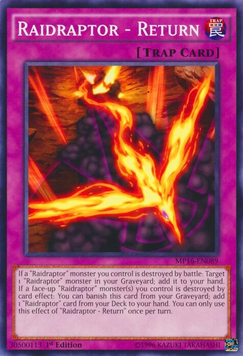 Raidraptor - Return MP16-EN089 card from 2016 Mega-Tins Mega Pack
