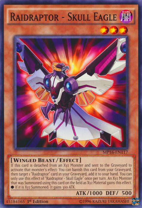 Raidraptor - Skull Eagle MP16-EN117 card from 2016 Mega-Tins Mega Pack