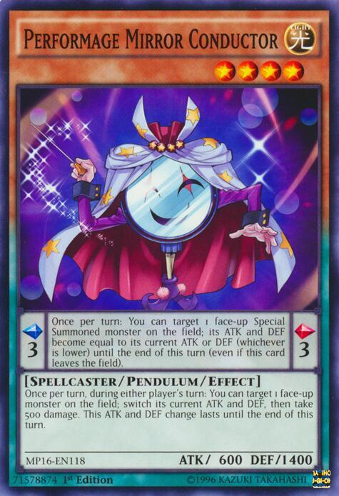 Performage Mirror Conductor MP16-EN118 card from 2016 Mega-Tins Mega Pack