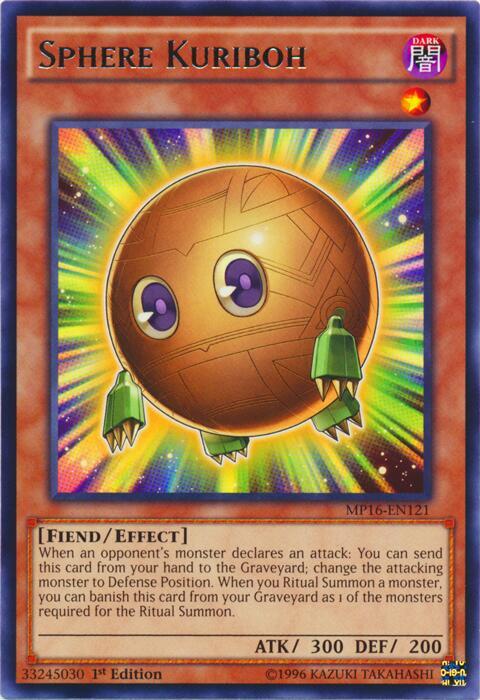 Sphere Kuriboh MP16-EN121 card from 2016 Mega-Tins Mega Pack