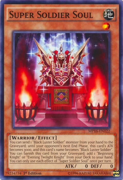 Super Soldier Soul MP16-EN122 card from 2016 Mega-Tins Mega Pack