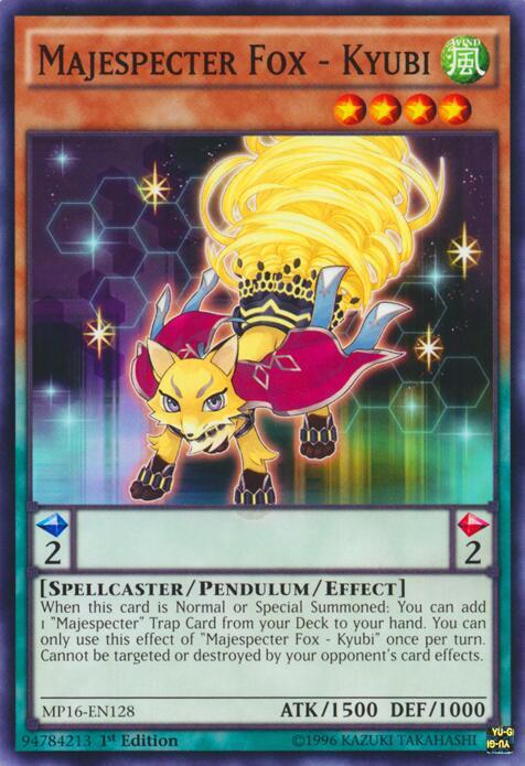 Majespecter Fox - Kyubi MP16-EN128 card from 2016 Mega-Tins Mega Pack
