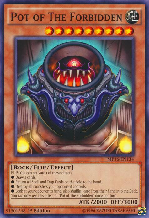 Pot of The Forbidden MP16-EN134 card from 2016 Mega-Tins Mega Pack